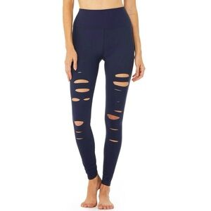 Alo Yoga | Warrior High Waist Leggings Rich Navy Size XXS